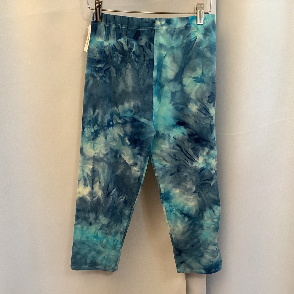 Leggings Capris Cropped Women’s Size 2-10 Blue Sky Pattern
